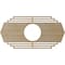 Ekena Millwork Chrysler Wood Fretwork Pierced Ceiling Medallion, Birch, 32"W x 16"H x 8 3/8"ID x 1/4"T CMWP32X16X0250CSBI - alternate 4